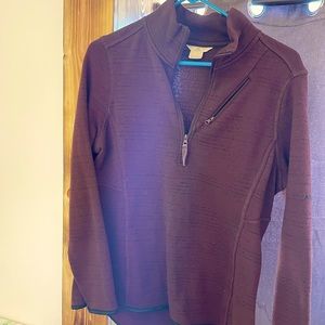 Burgundy 1/2 zip sweater